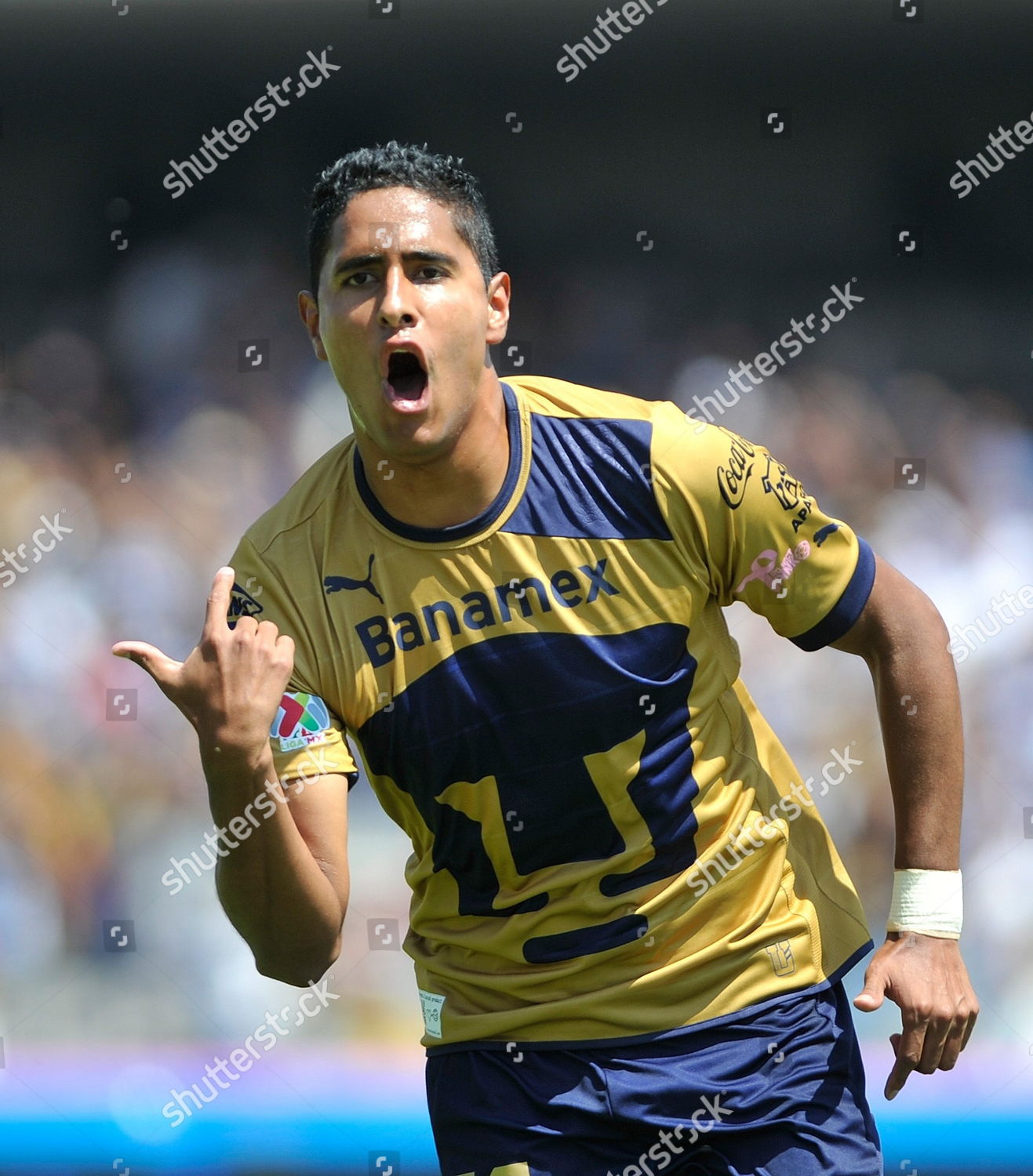 pumas david izazola celebrates after scoring goal editorial stock photo stock image shutterstock 2