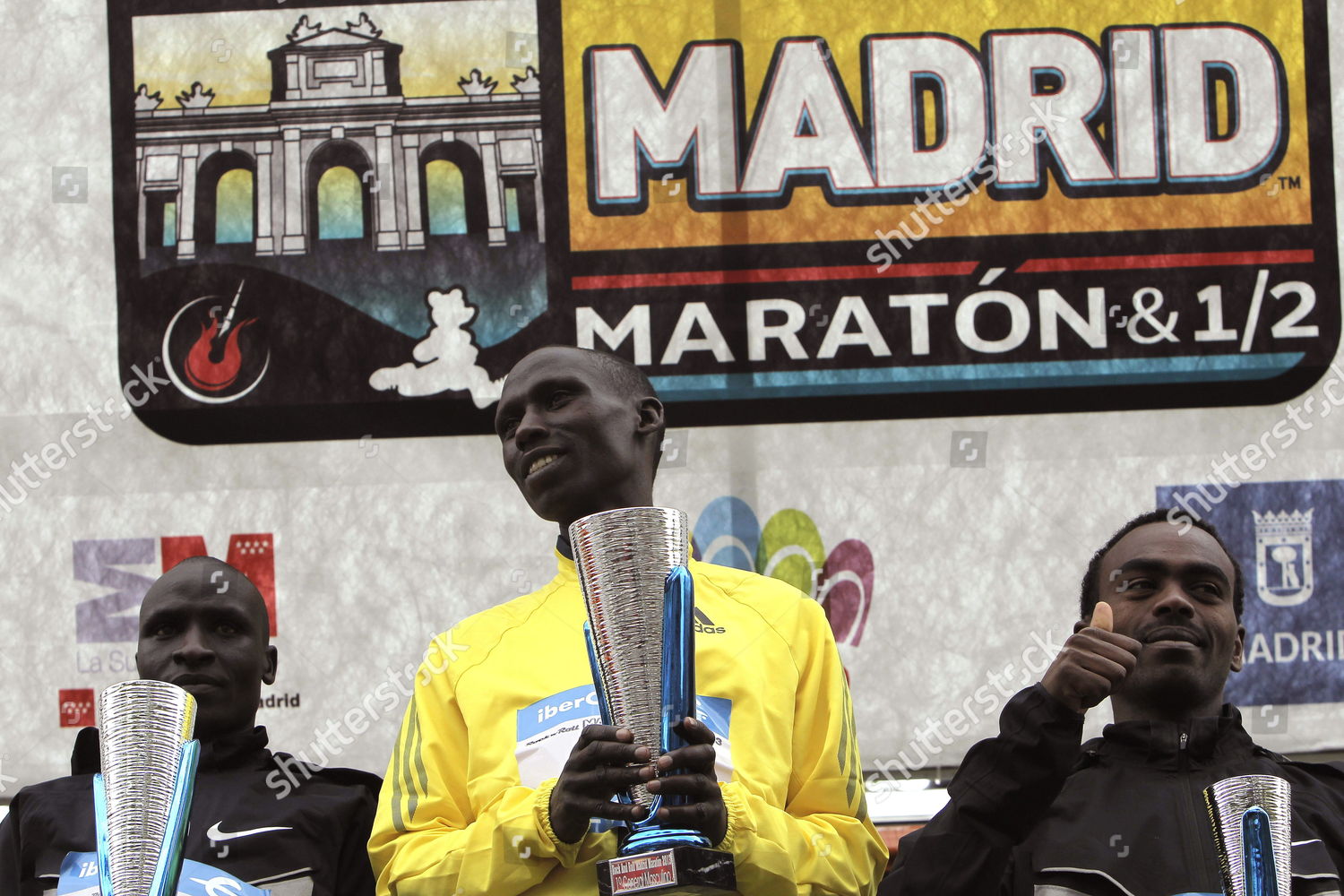 Kenian Francis Kiprop C Celebrates On Editorial Stock Photo Stock