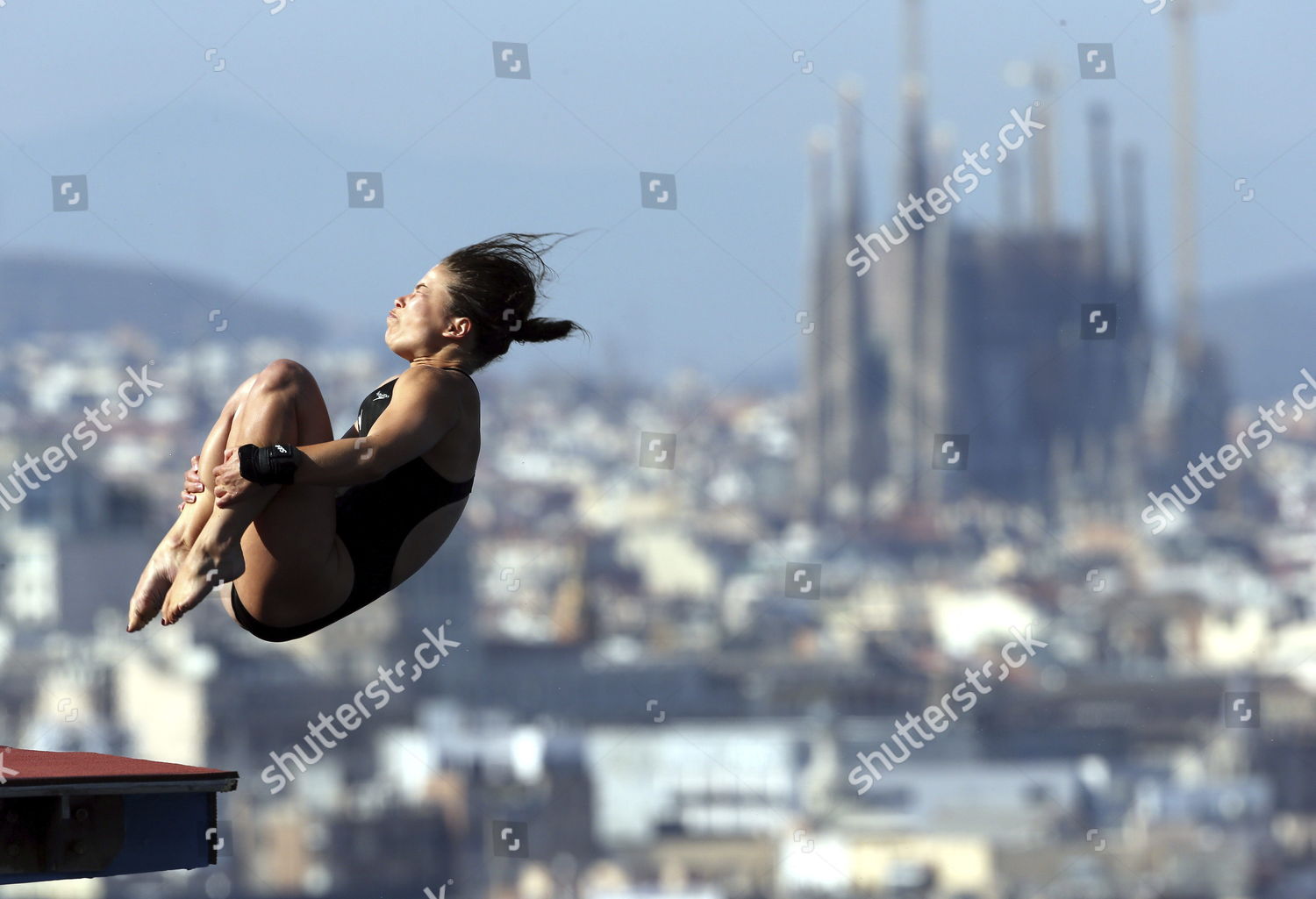 Canadian Diver Roseline Filion Action During Editorial Stock Photo ...