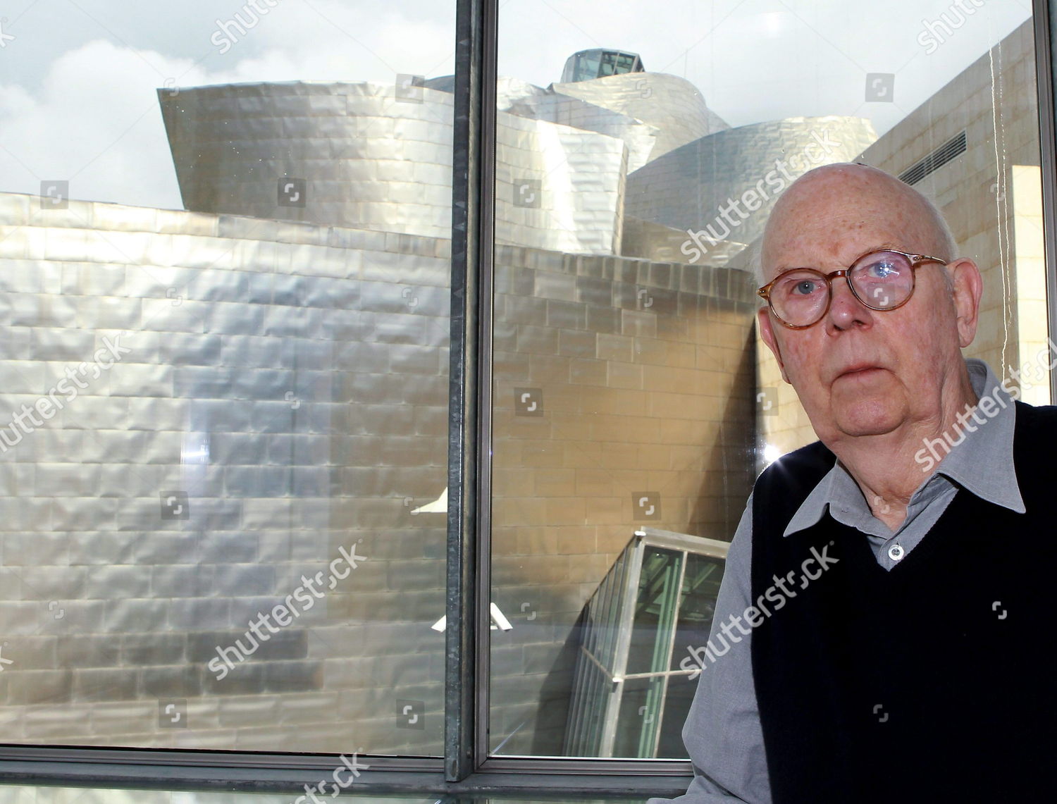 Us Sculptor Claes Oldenburg Poses During Editorial Stock Photo Stock
