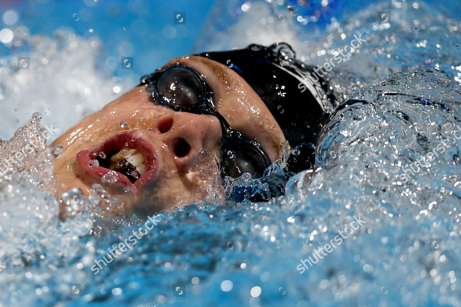 BELGIAN SWIMMER GLENN SURGELOOSE COMPETES MEN'S Editorial Stock Photo