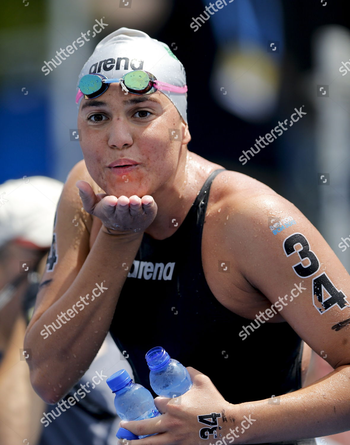 Italian Swimmer Martina Grimaldi Celebrates Her Editorial Stock Photo
