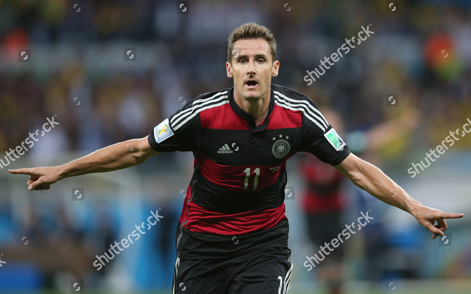 Miroslav Klose Germany Celebrates After Scoring Editorial Stock Photo ...