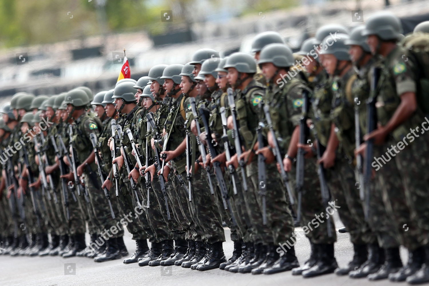Brazilian Army Forces Present Their Defense Editorial Stock Photo