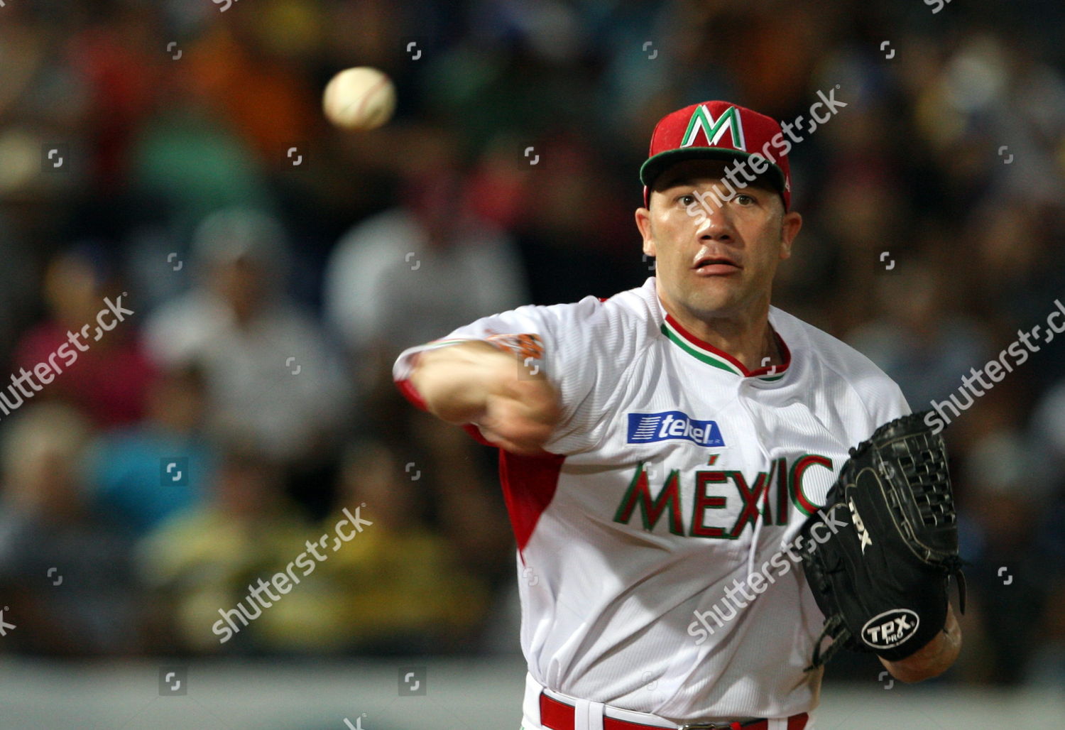 Mexicos Pitcher Alfredo Aceves Throws Ball Editorial Stock Photo Stock Image Shutterstock