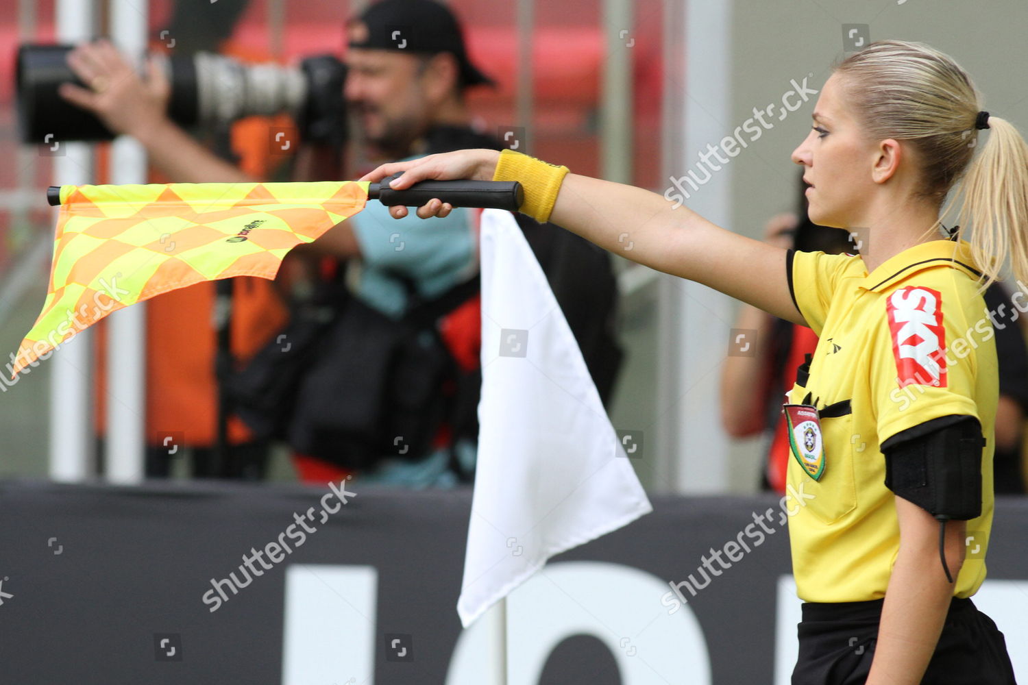 Brazilian Assistant Referee Fernanda Colombo Uliana Action Editorial Stock Photo Stock Image Shutterstock