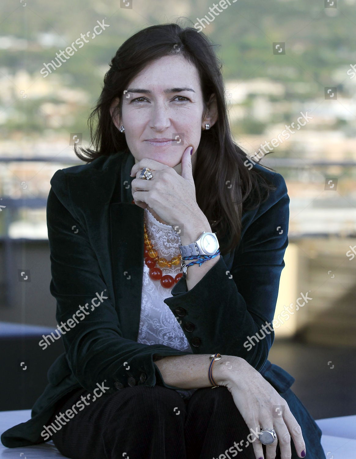 spanish-writer-former-culture-minister-angeles-editorial-stock-photo