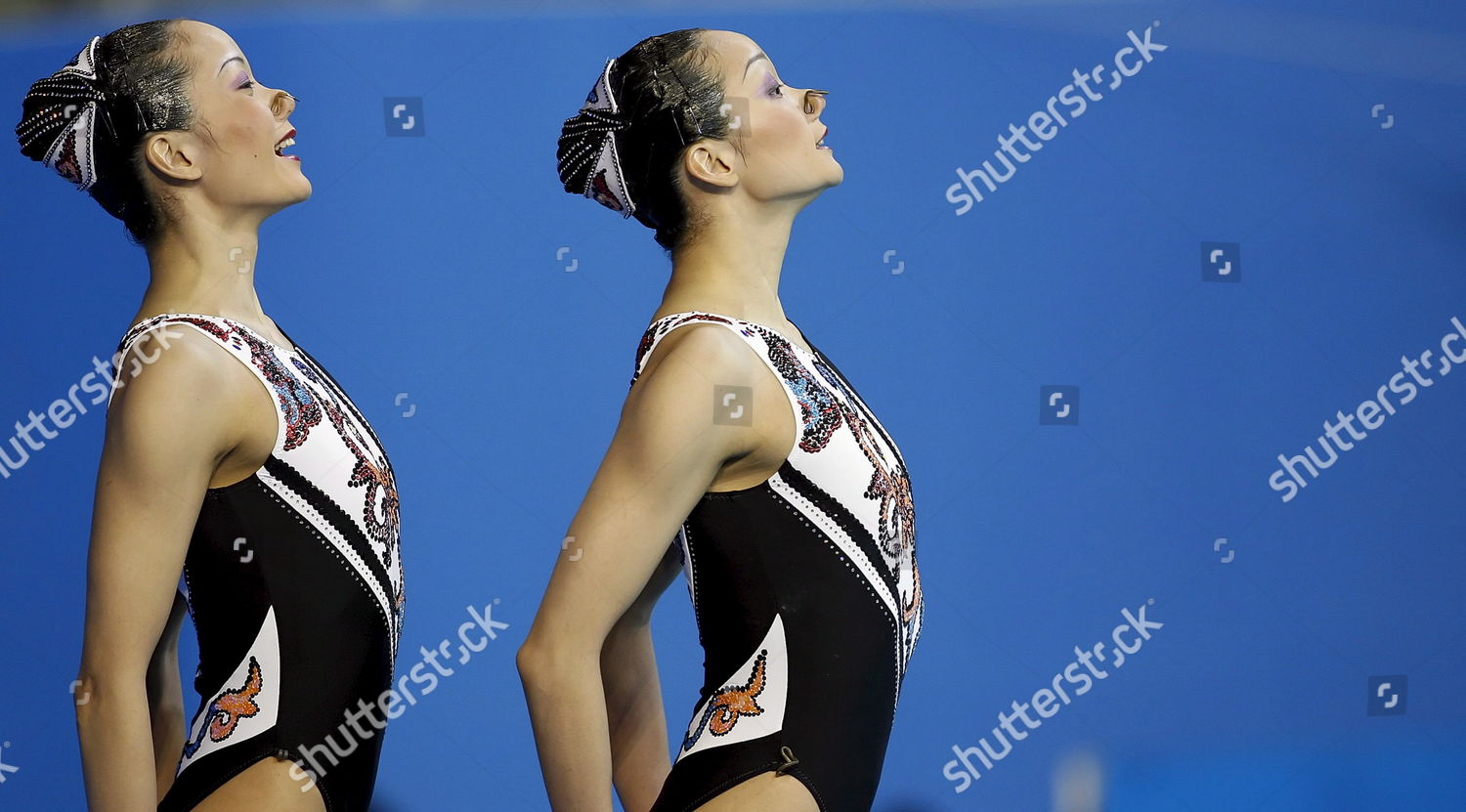 Jiang Tingting Jiang Wenwen Identical Twins Editorial Stock Photo