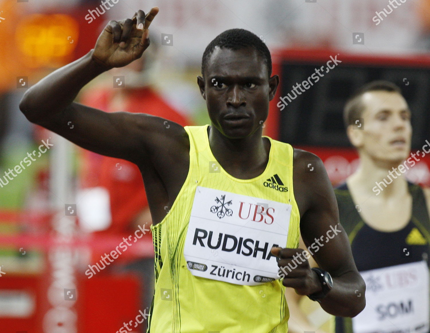 Kenyan David Rudisha Reacts After Winning Editorial Stock Photo - Stock ...