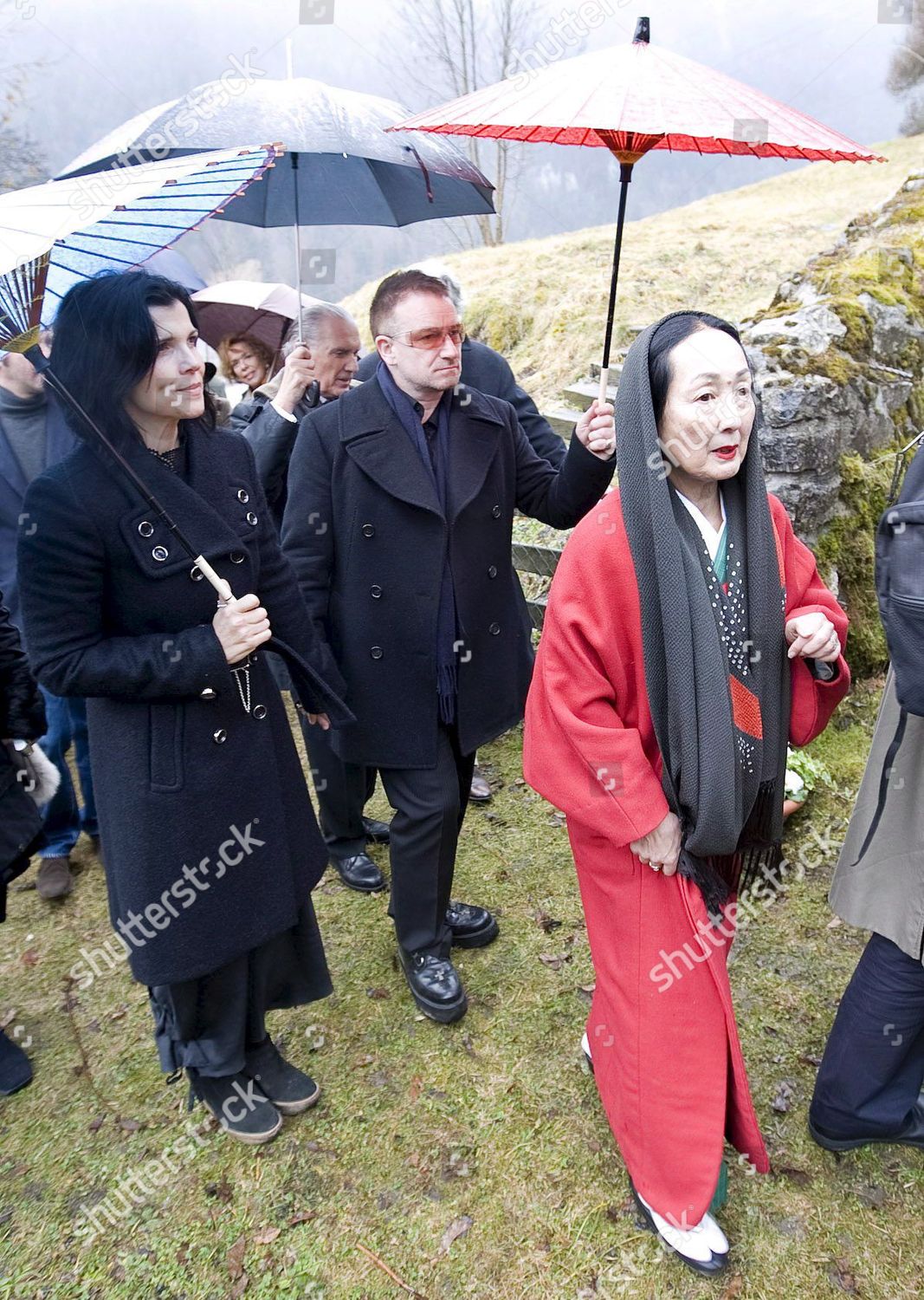 L-R ALI HEWSON BONOS WIFE U2 Editorial Stock Photo - Stock Image