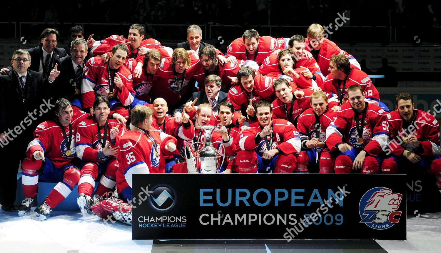 Swiss Team Zsc Lions Celebrates After Winning Editorial Stock Photo Stock Image Shutterstock