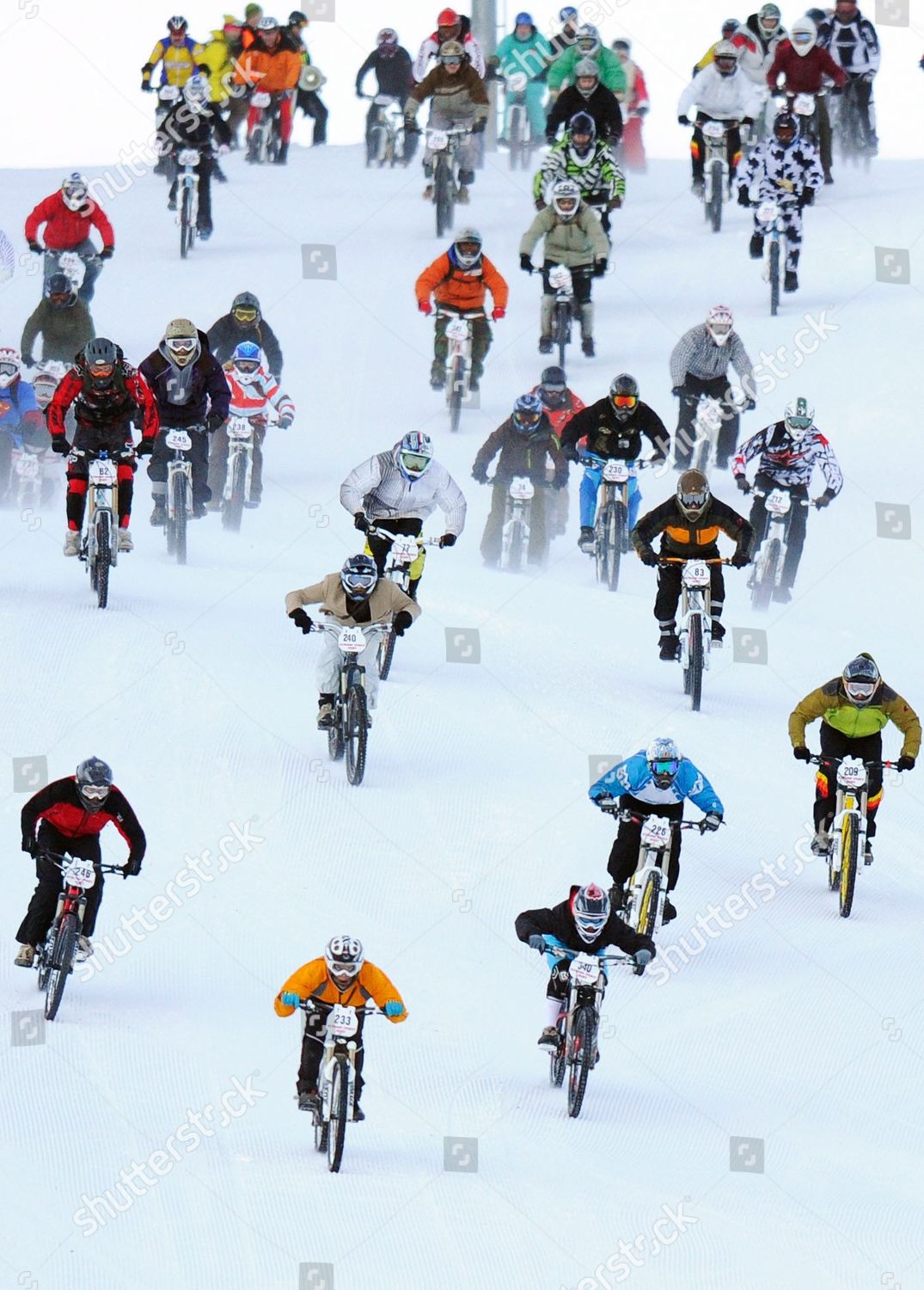 mountain bike snow race