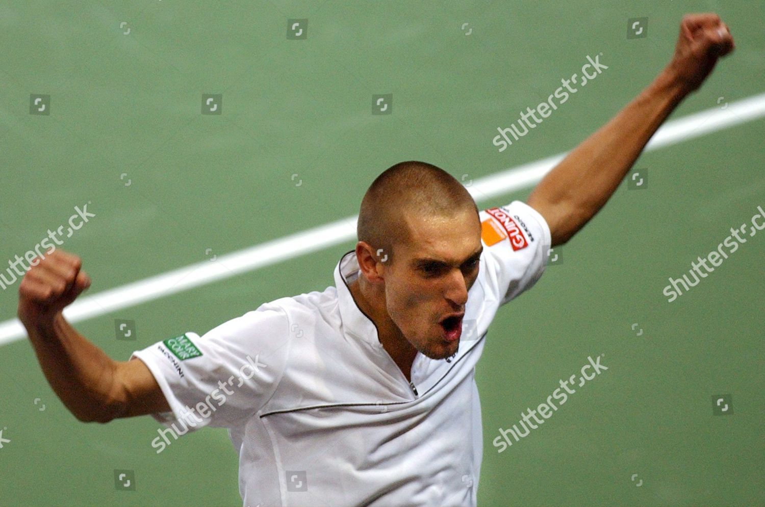 Nicolas Escude France Celebrates His Victory Editorial Stock Photo