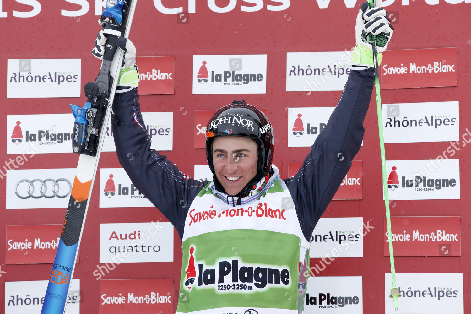 Jeanfrederic Chapuis France Celebrates On Podium Editorial Stock Photo