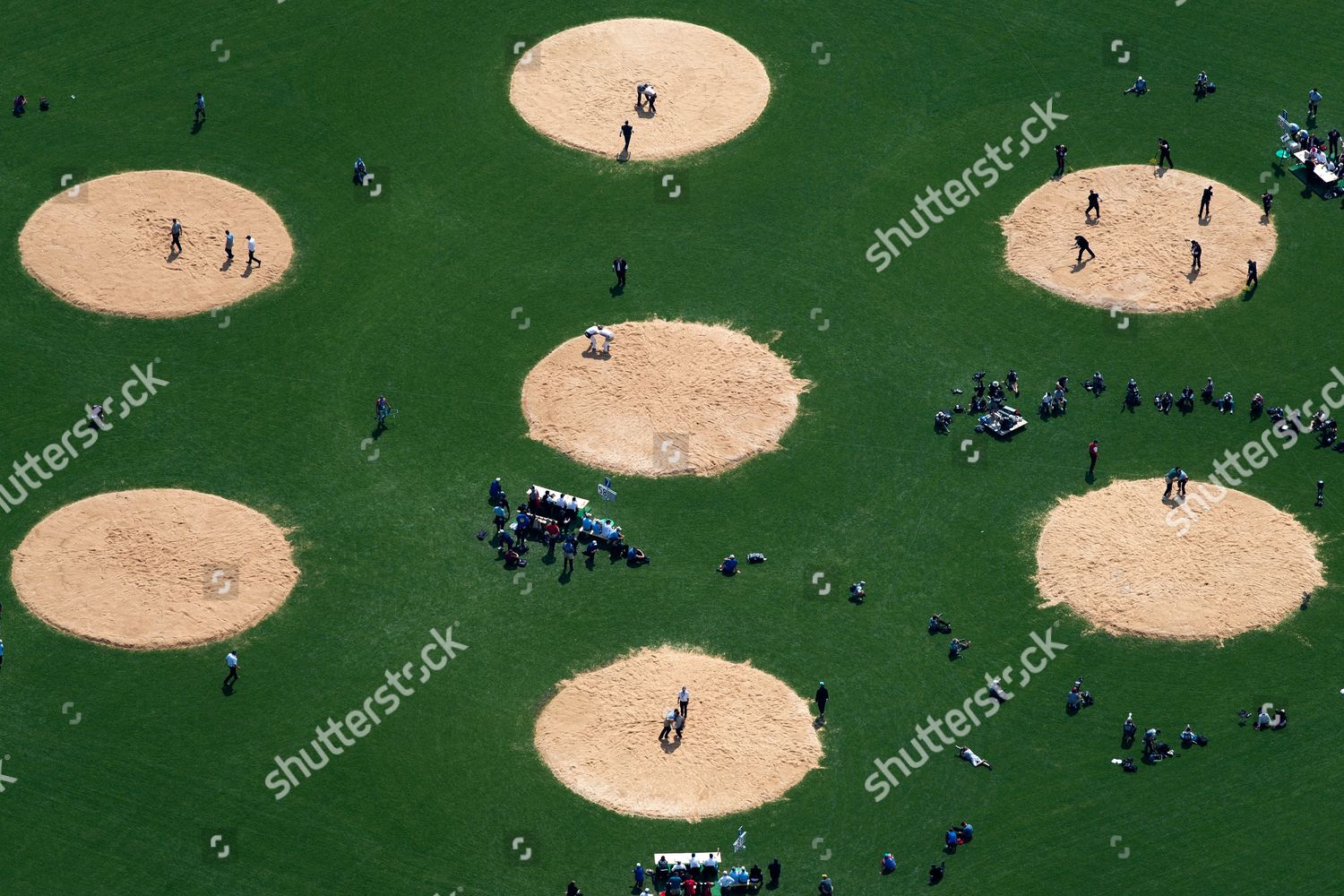 Arial View Wrestling Ground During Federal Editorial Stock Photo