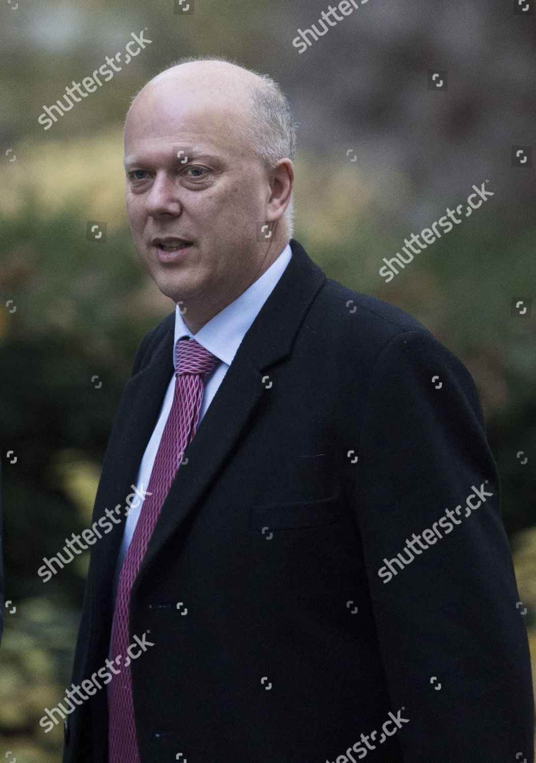 Secretary State Transport Chris Grayling Arrives Editorial Stock Photo ...