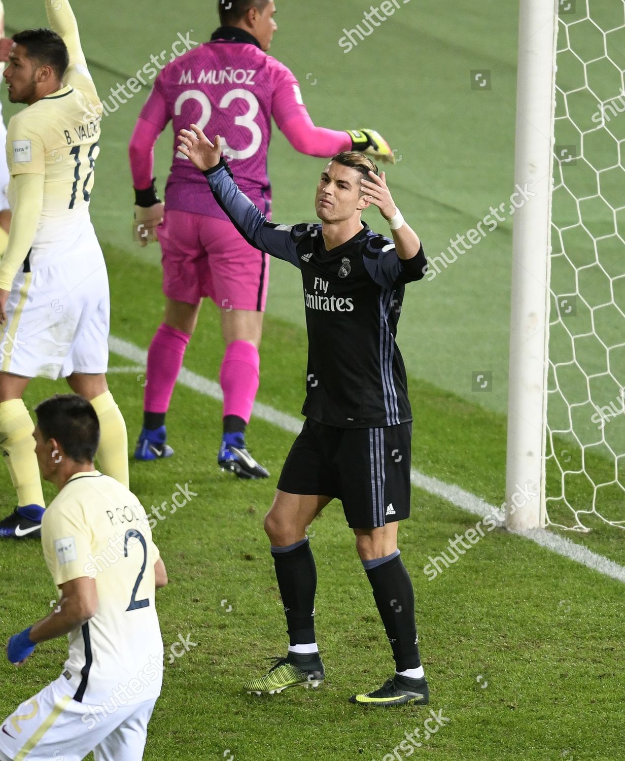 Cristiano Ronaldo Real Madrid Reacts During Editorial Stock Photo ...