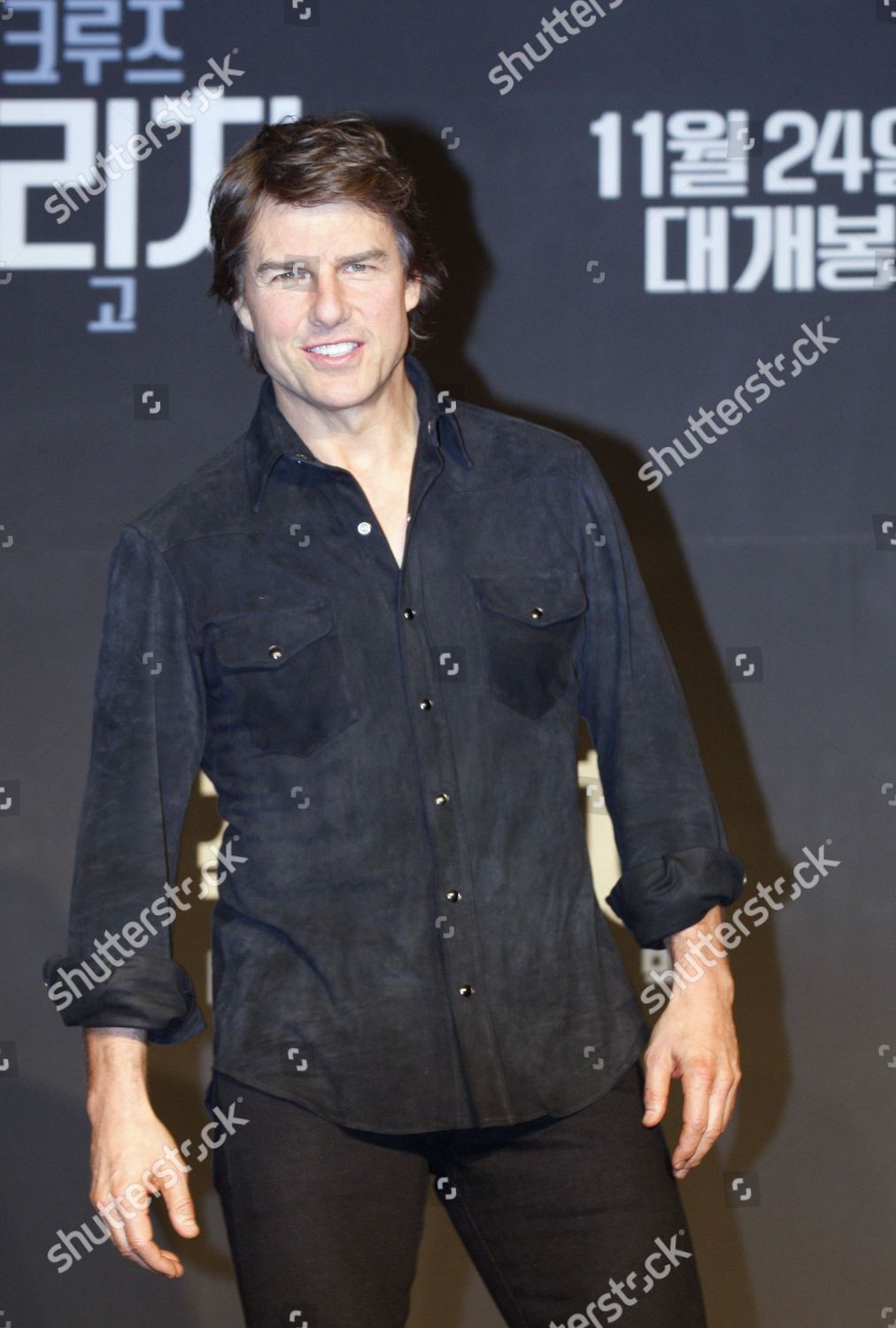 Us Actorcast Member Tom Cruise Poses Editorial Stock Photo - Stock