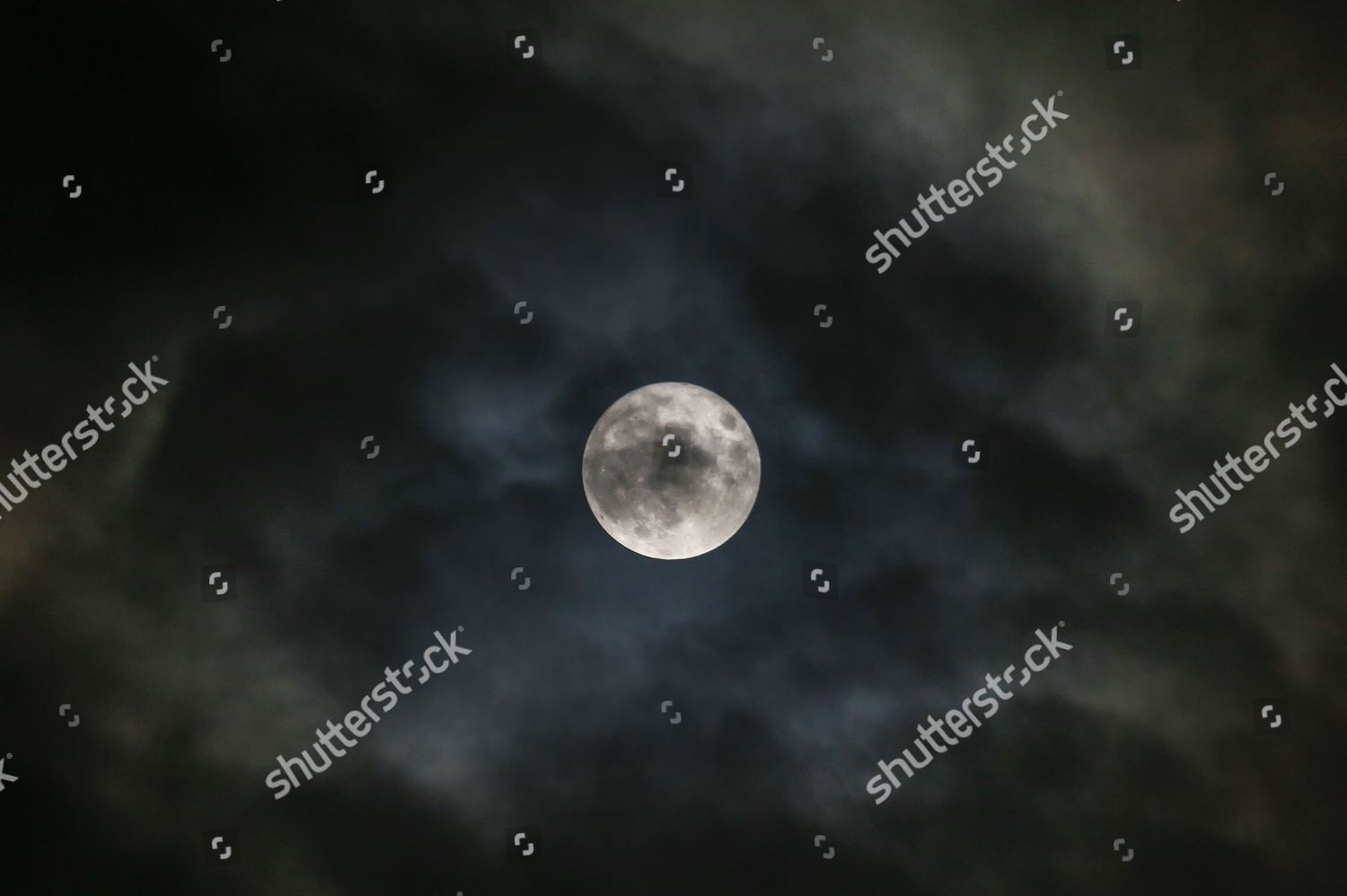 Supermoon Sky Over Kiev Ukraine 14 Editorial Stock Photo Stock Image