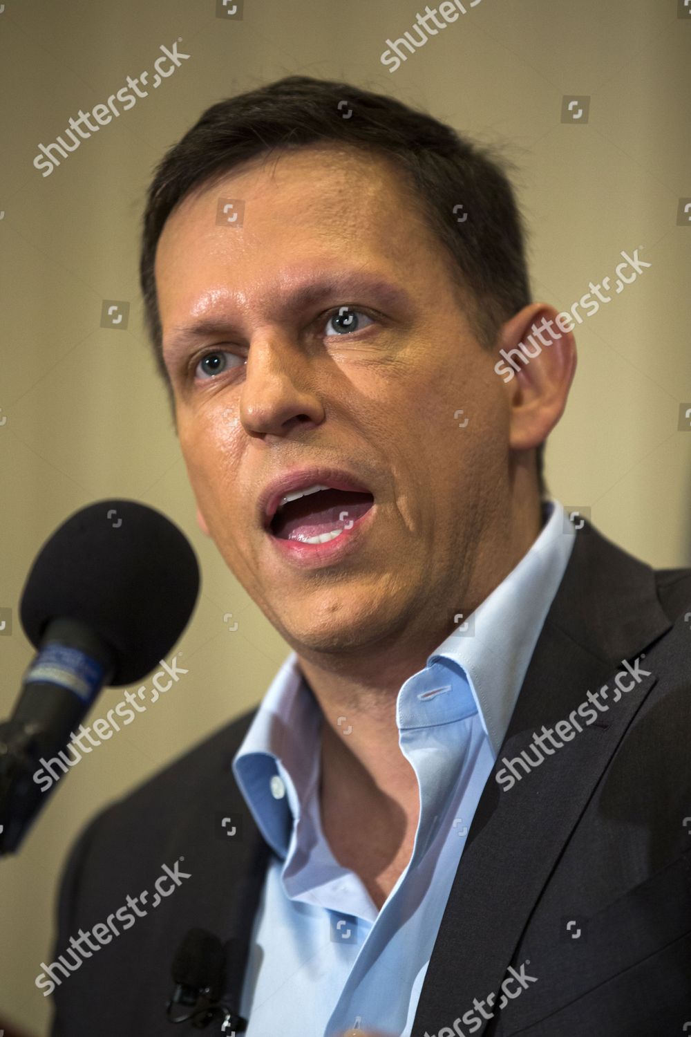 Billionaire Venture Capitalist Peter Thiel Speaks Editorial Stock Photo