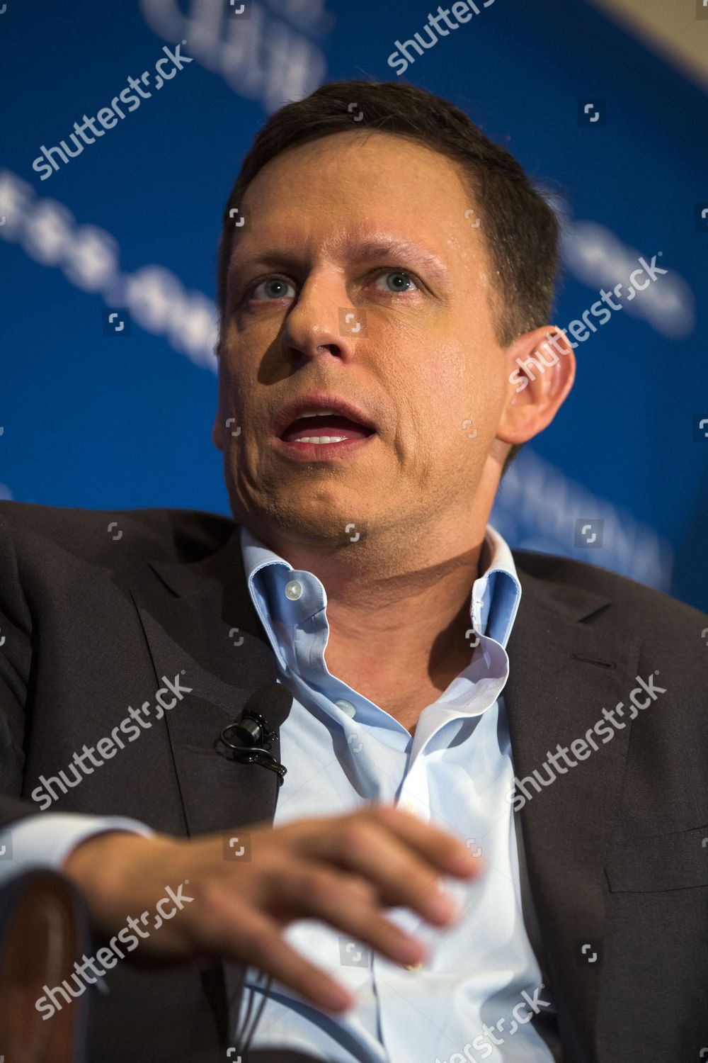 Billionaire Venture Capitalist Peter Thiel Speaks Editorial Stock Photo