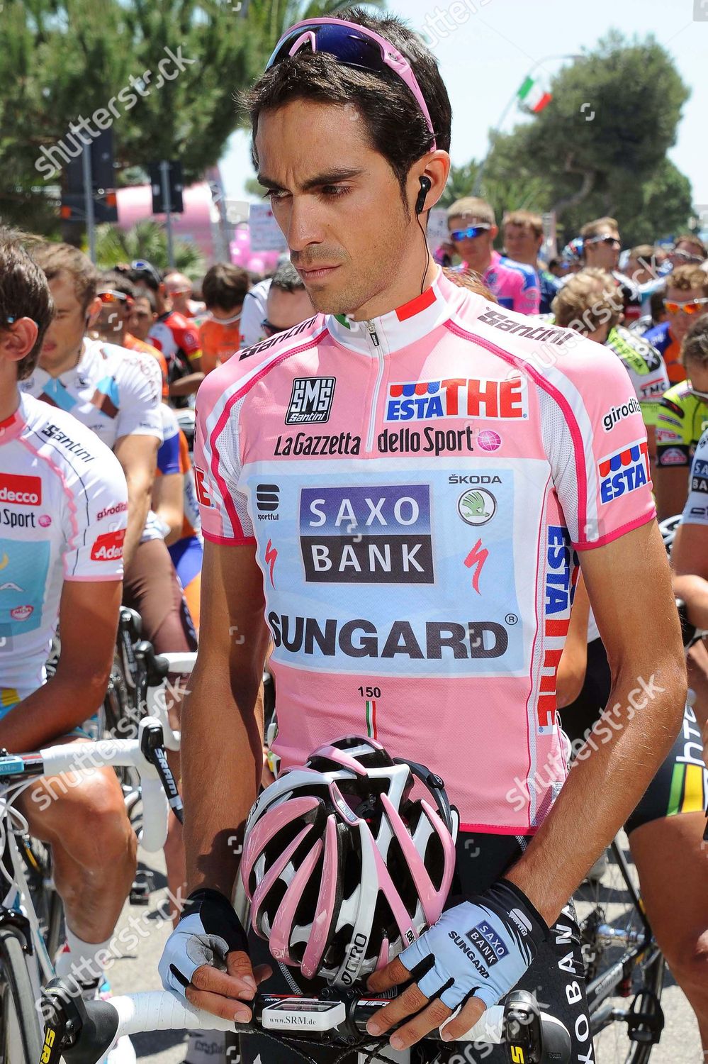Spanish Cyclist Alberto Contador Saxo Bank Team Editorial Stock