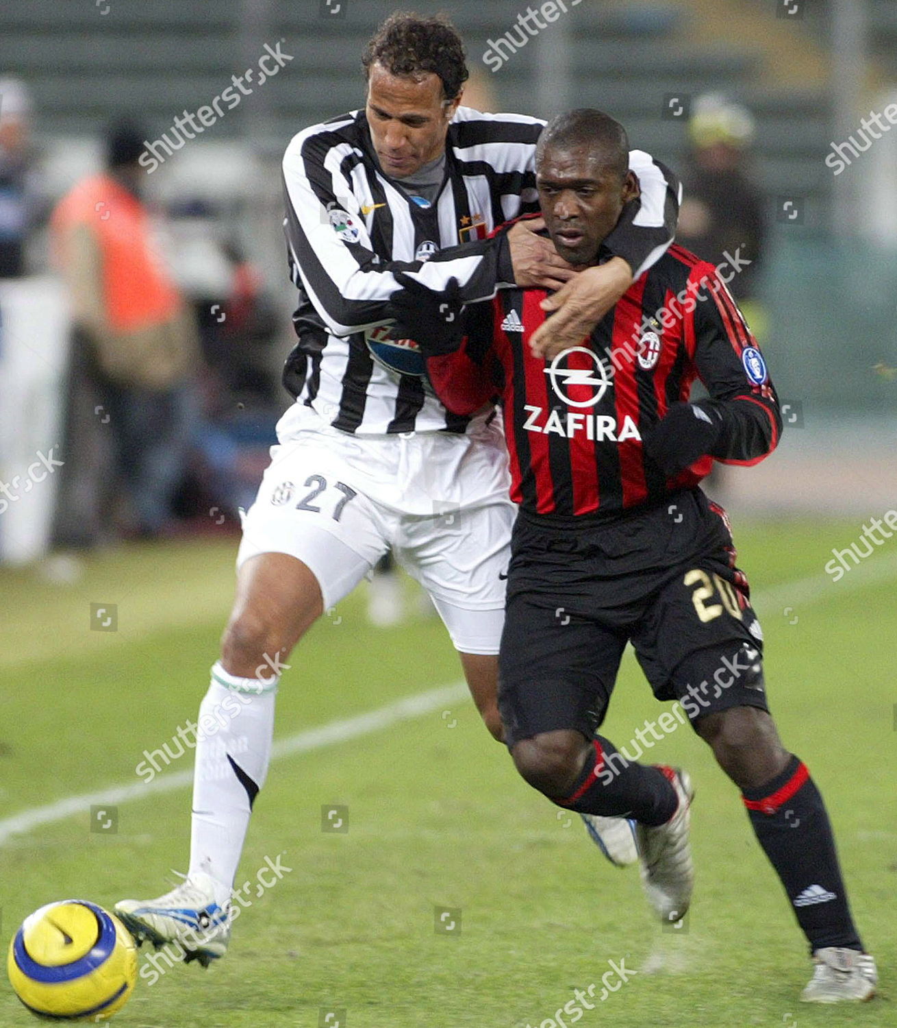 Dutch Midfielder Clarence Clyde Seedorf R Editorial Stock Photo - Stock 