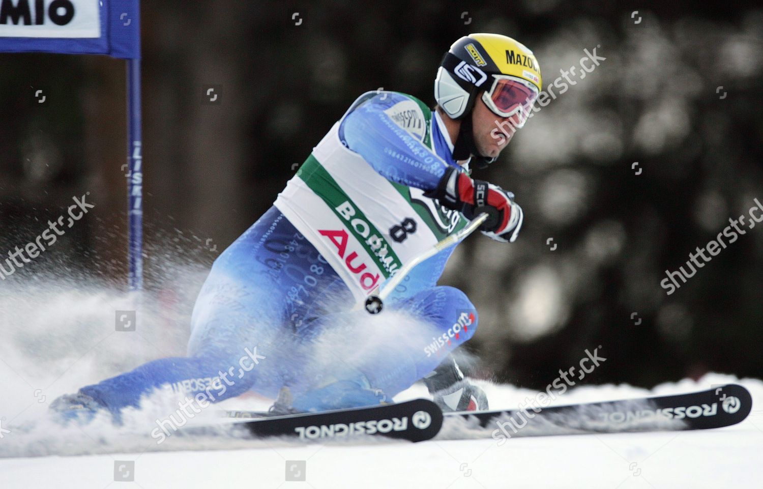 Swiss Didier Defago Action During His Editorial Stock Photo - Stock ...