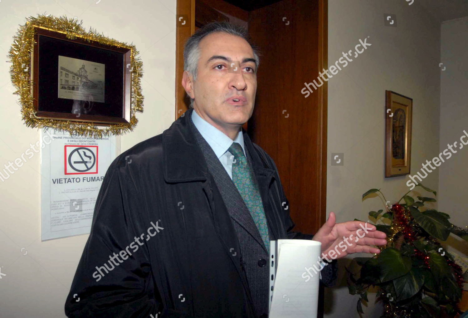 Anaesthetist Doctor Mario Riccio Arrives Headquarters Editorial Stock