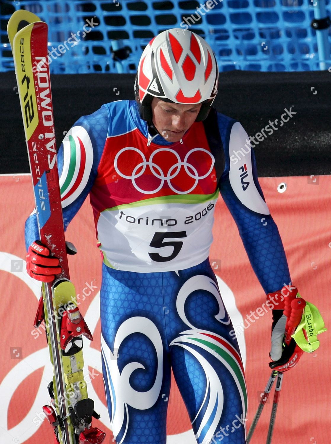 Italian Skier Massimiliano Blardone Shows His Editorial Stock Photo