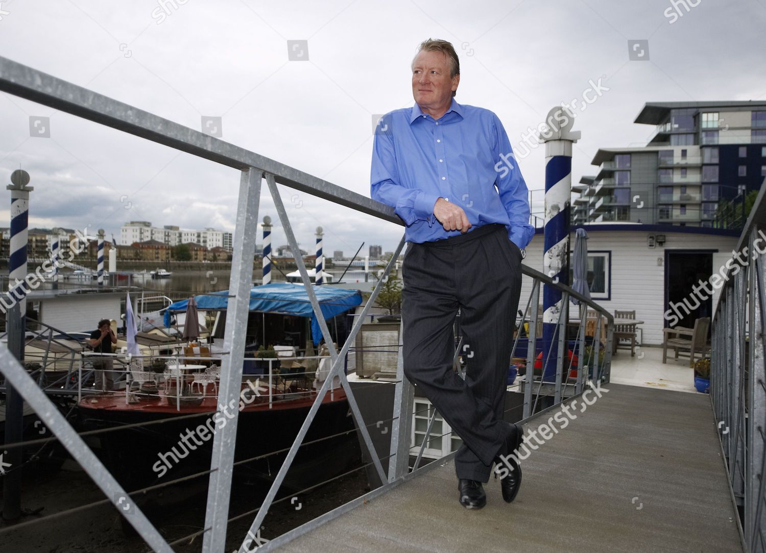 Auctioneer Nicholas Bonham On His Houseboat Editorial Stock Photo Stock Image Shutterstock