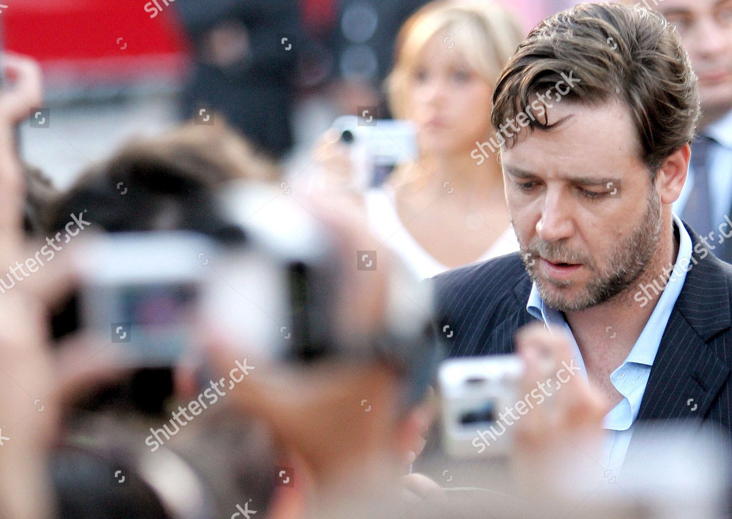 Australian Actor Russel Crowe Signs Autographs Editorial Stock Photo ...