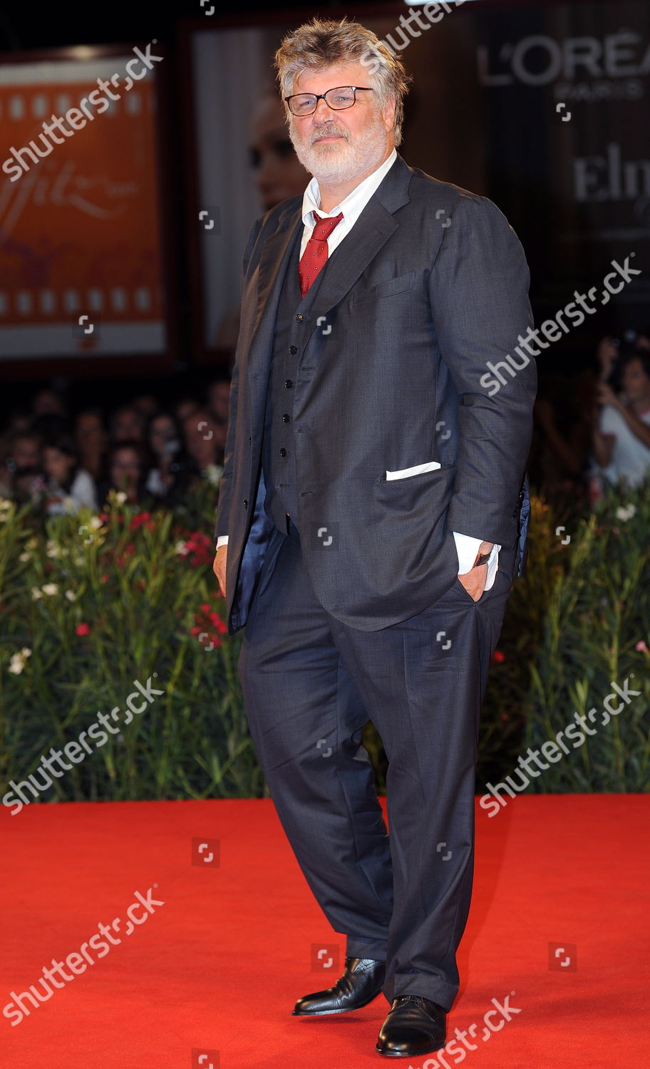 Italian Director Carlo Mazzacurati Poses On Editorial Stock Photo