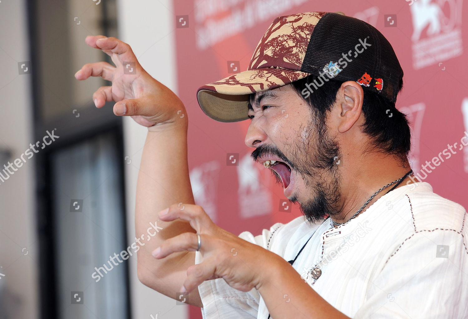 Japanise Director Takashi Shimizu Poses During Editorial Stock Photo ...