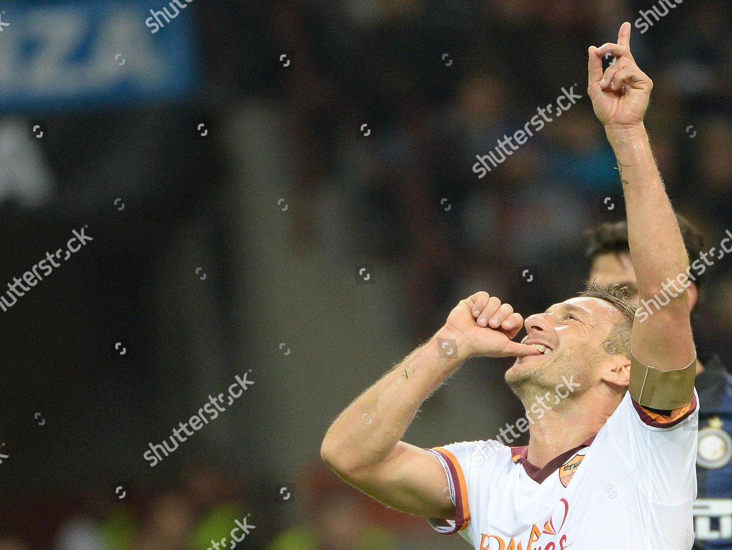 Italian Forward Captain Roma Francesco Totti Editorial Stock Photo ...