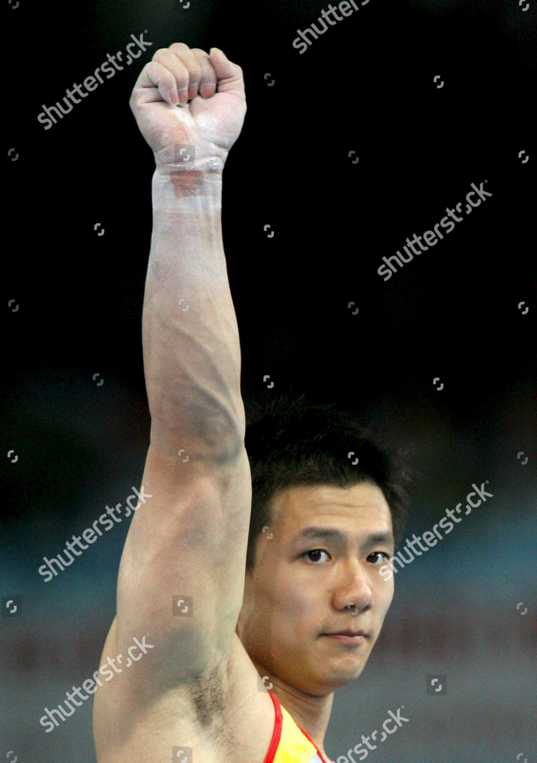 Chinese Yibing Chen Celebrates After Winning Editorial Stock Photo