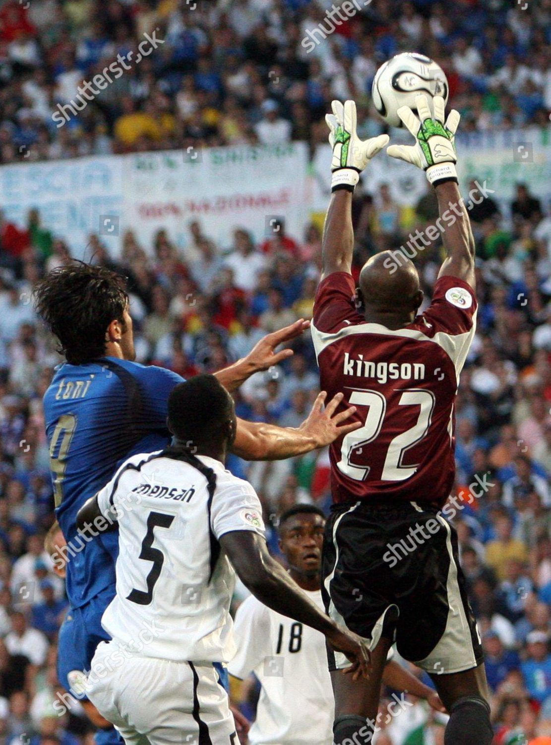 Ghanas Goalkeeper Richard Kingston R Catches Editorial Stock Photo Stock Image Shutterstock