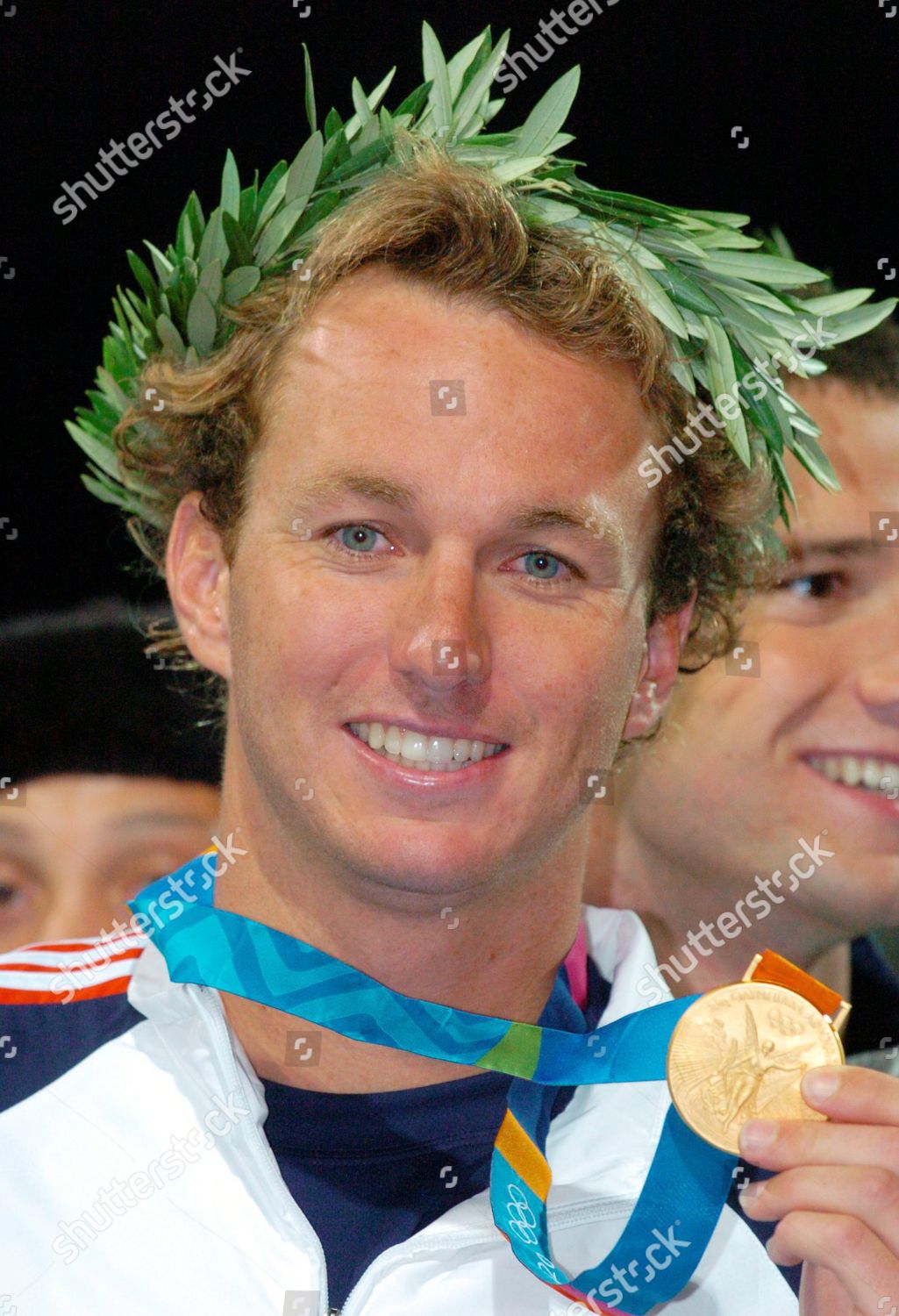 Us Swimmer Aaron Peirsol Shows His Editorial Stock Photo - Stock Image