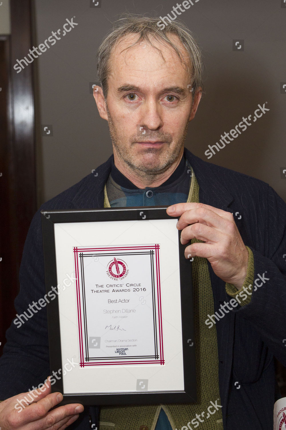 Stephen Dillane Accepts Award Best Actor Editorial Stock Photo - Stock