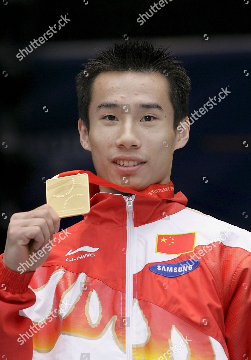 Chinese Gymnast Qin Xiao Poses His Editorial Stock Photo - Stock Image ...