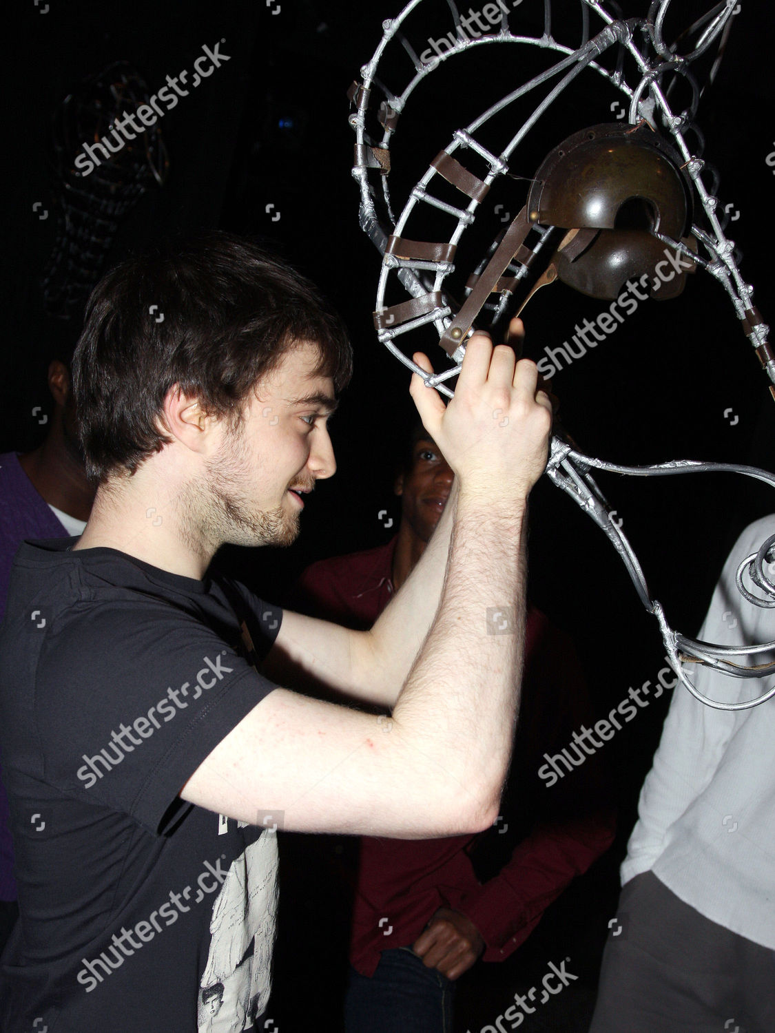 Daniel Radcliffe Wire Horse Head Backstage Editorial Stock Photo