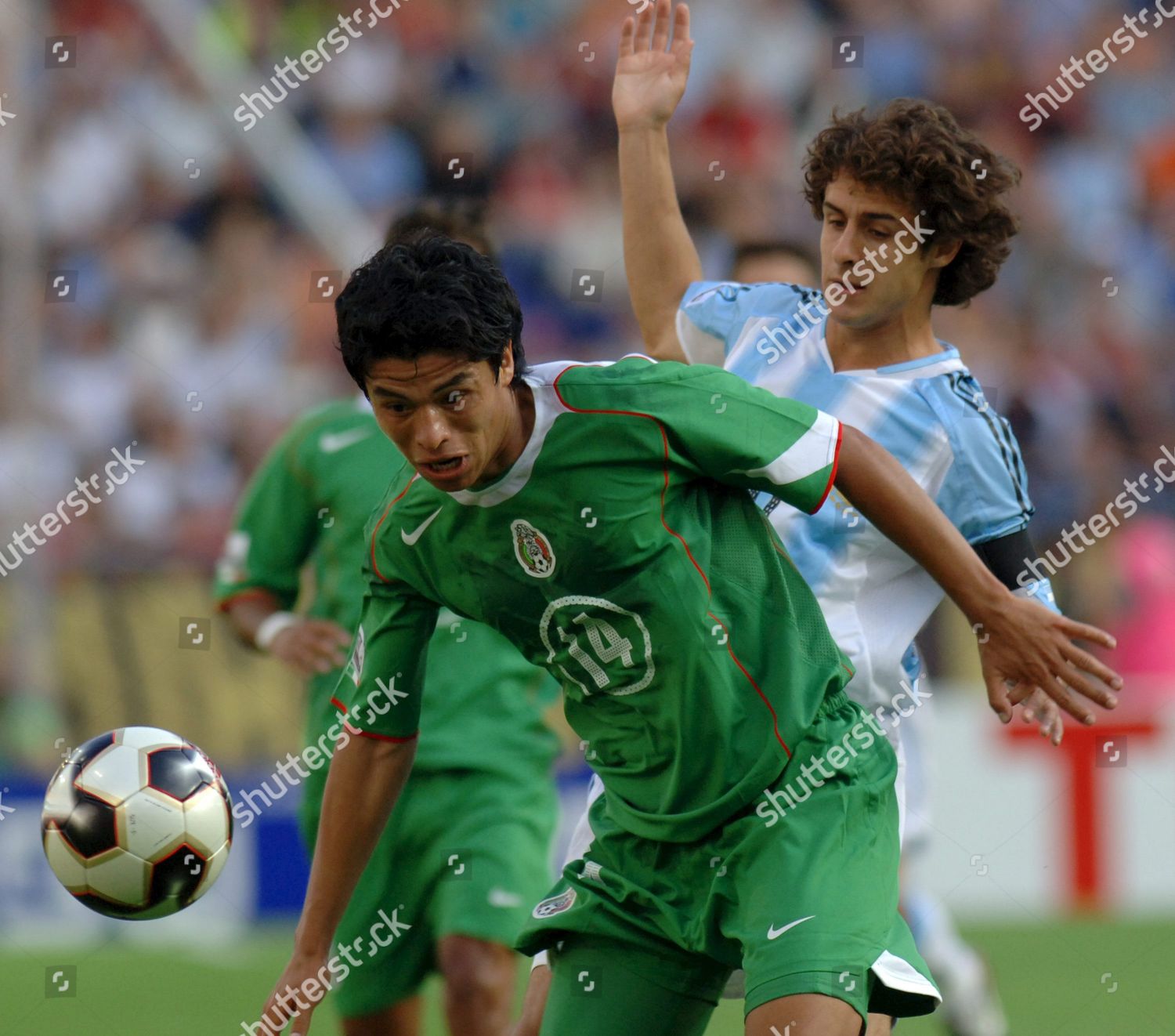 Argentine Pablo Aimar R Fights Ball Mexican Editorial Stock Photo Stock Image Shutterstock