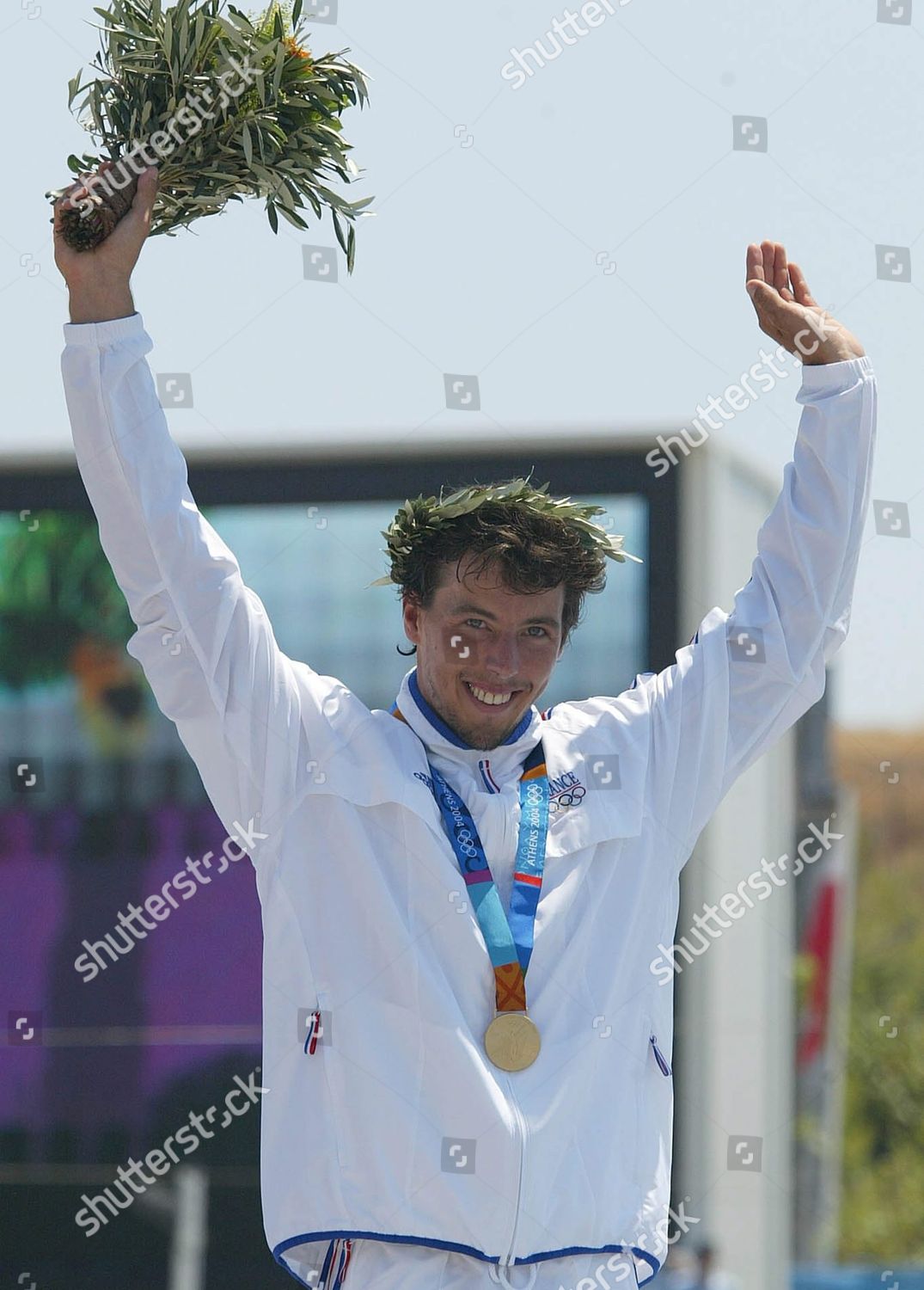French Benoit Peschier Celebrates On Podium Editorial Stock Photo