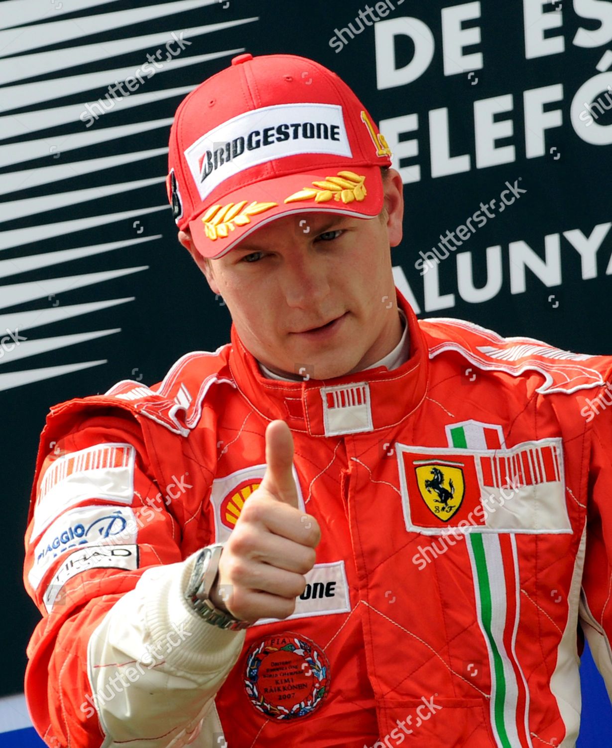 Finnish F1 Driver Kimi Raikkonen Ferrari Editorial Stock Photo - Stock ...