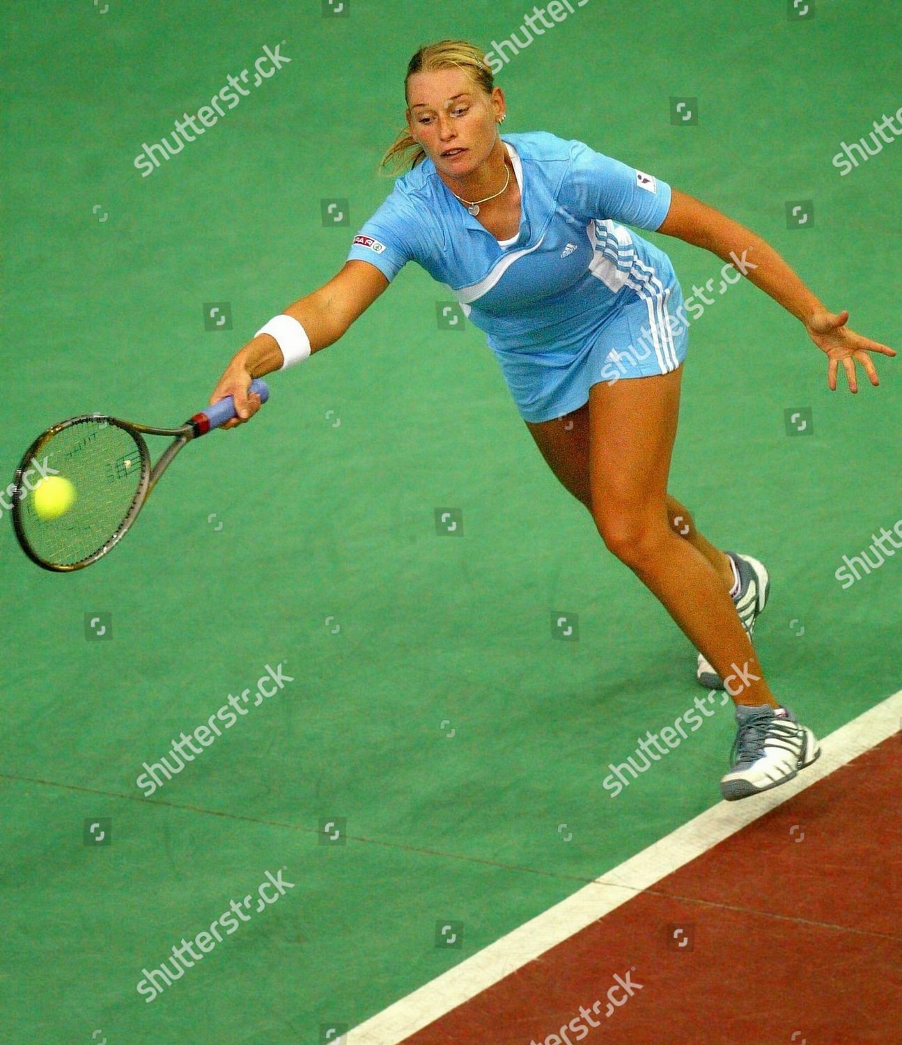 Austrian Barbara Schett Returns Ball Her Editorial Stock Photo - Stock ...