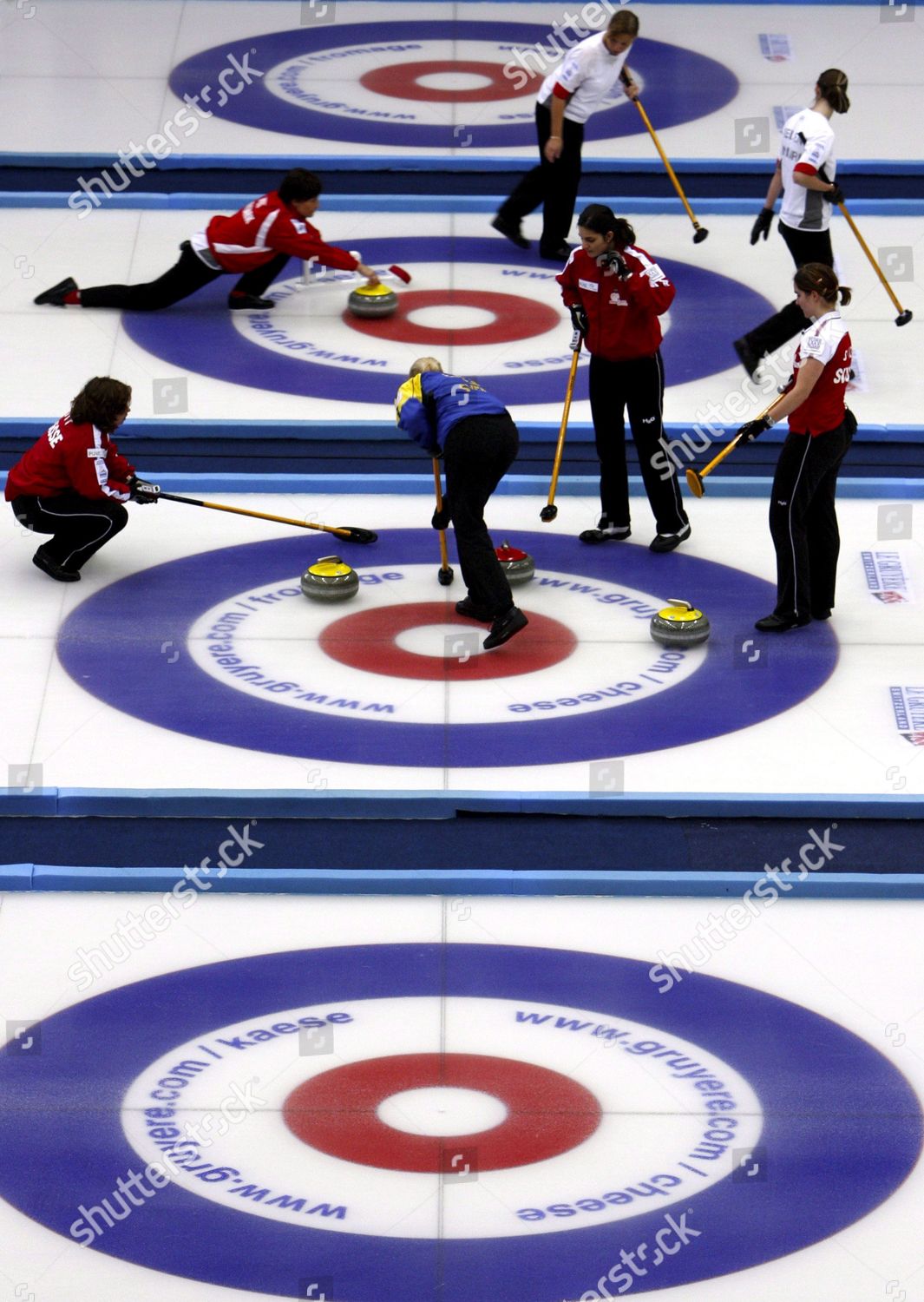 Swedish Curling Team Front Field Blueyellow Editorial Stock Photo ...