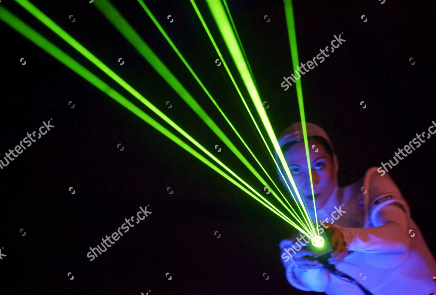 Dancer Performs Handscanner By Jenoptik Berlin Editorial Stock Photo 