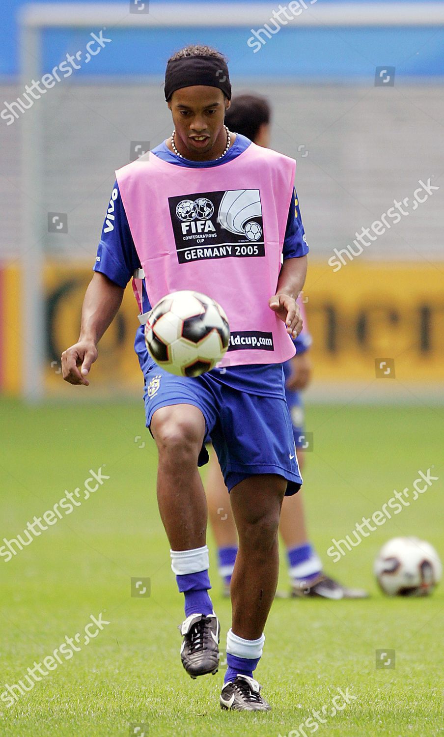 Brazilian Player Ronaldinho Kicks Ball During Training Editorial Stock Photo Stock Image Shutterstock