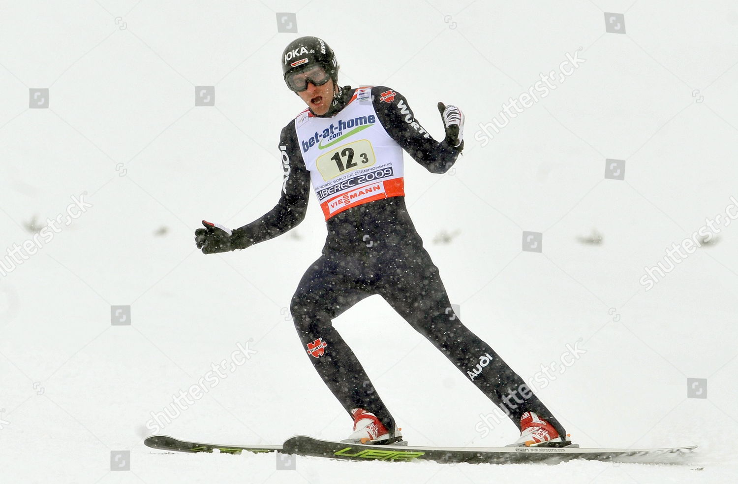 German Ronny Ackermann Celebrates After Jumping Editorial Stock Photo ...