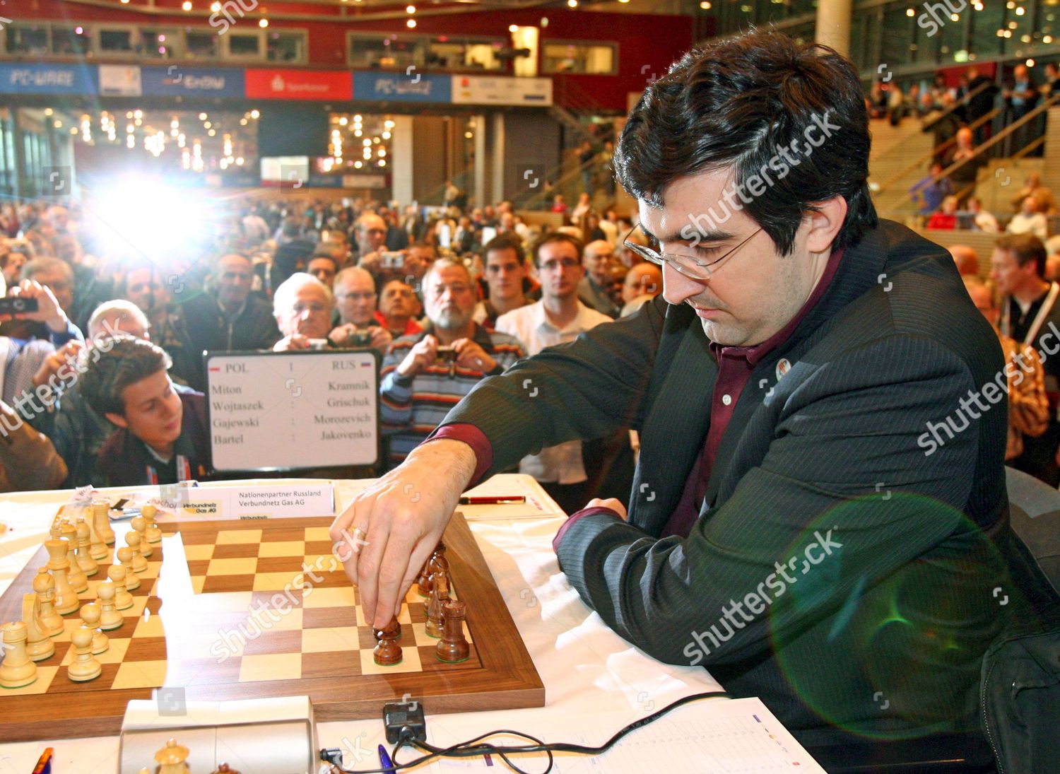 Russian Grandmaster Vladimir Kramnik During Second Editorial Stock ...